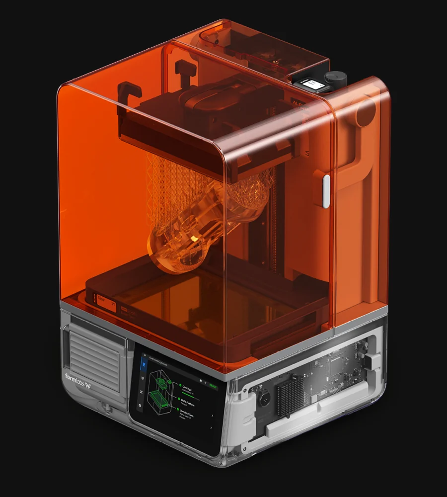 Formlabs Form Studio 1 smolni 3D pisač s narančastim poklopcem