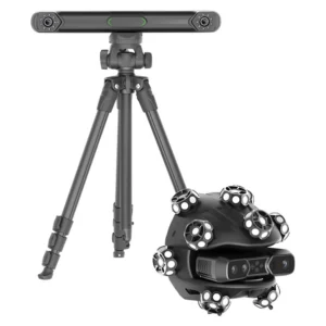 SHINING 3D EinScan Trak with tracker on tripod and spherical scanner