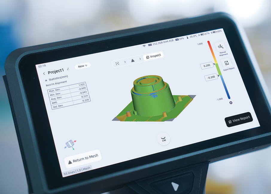 Shining3D Inspect – inspection directly on the FreeScan Omni
